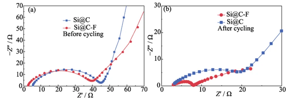 Fig 7 Nyquist plots of the SiC